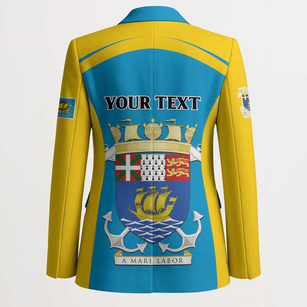 Personalized Saint Pierre and Miquelon Blazer A Mare Labor - Wonder Print Shop