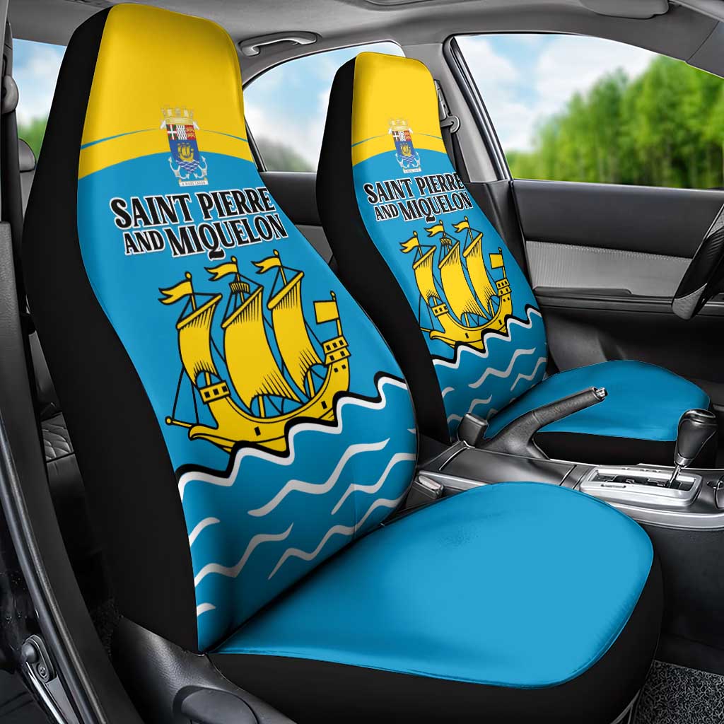 Saint Pierre and Miquelon Car Seat Cover A Mare Labor - Wonder Print Shop