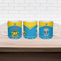 Personalized Saint Pierre and Miquelon Ceramic Mug A Mare Labor - Wonder Print Shop