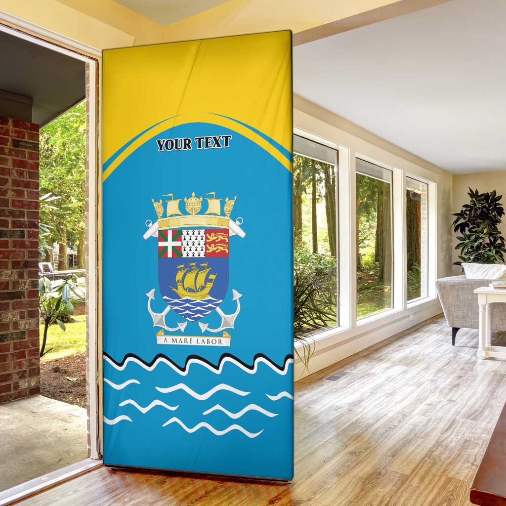 Saint Pierre and Miquelon Door Cover A Mare Labor - Wonder Print Shop
