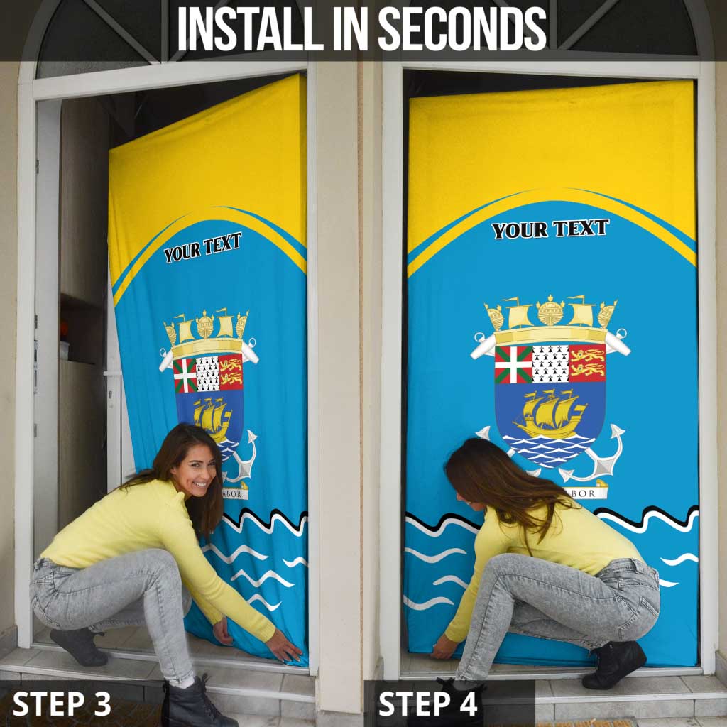 Saint Pierre and Miquelon Door Cover A Mare Labor - Wonder Print Shop