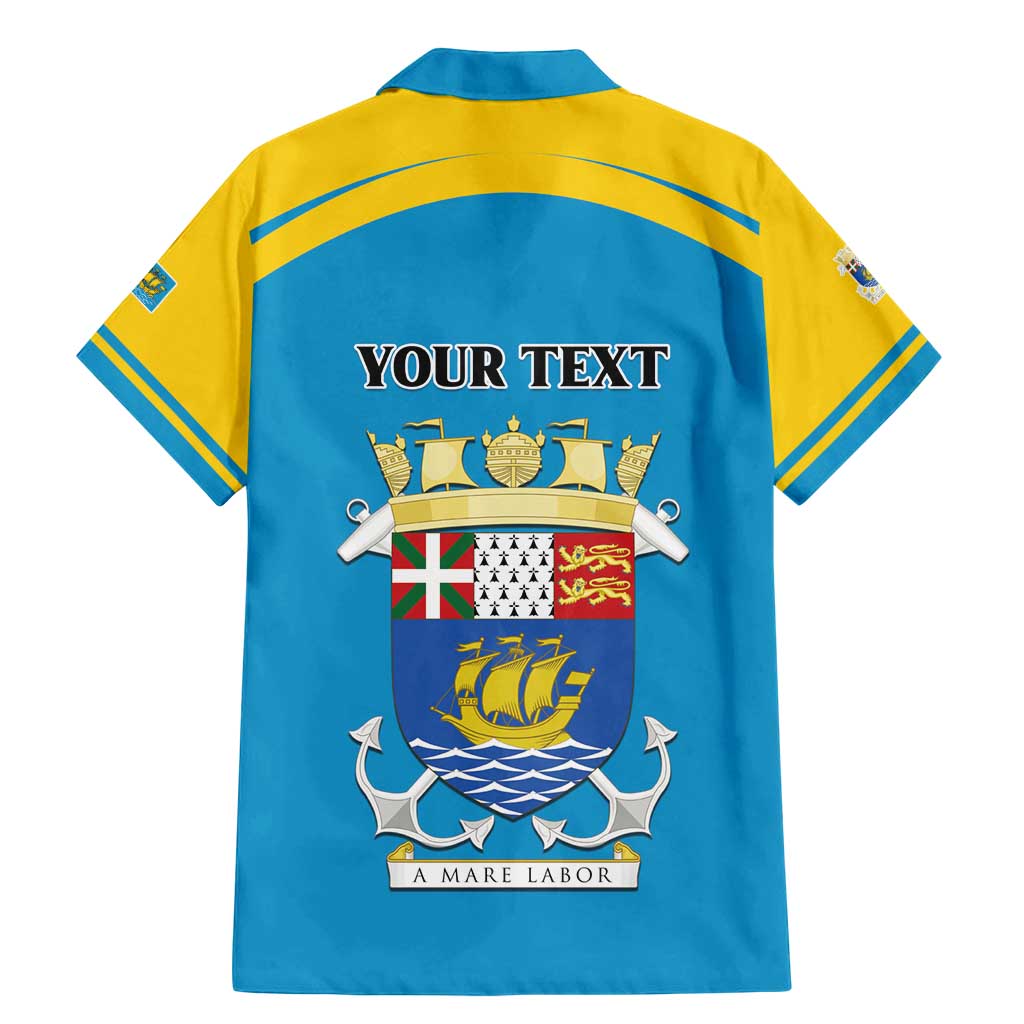 Personalized Saint Pierre and Miquelon Family Matching Mermaid Dress and Hawaiian Shirt A Mare Labor - Wonder Print Shop