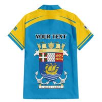 Personalized Saint Pierre and Miquelon Family Matching Mermaid Dress and Hawaiian Shirt A Mare Labor - Wonder Print Shop