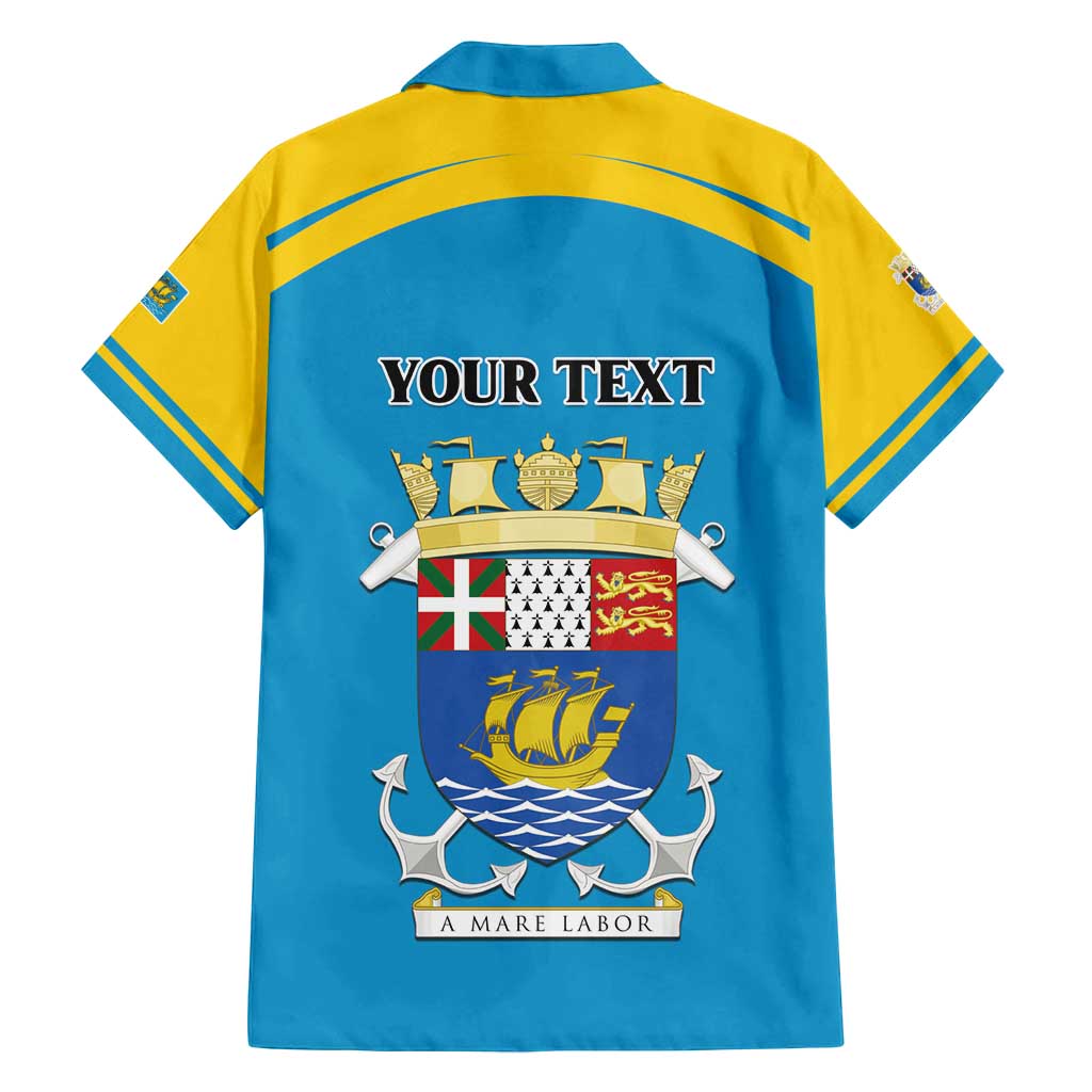 Personalized Saint Pierre and Miquelon Family Matching Puletasi and Hawaiian Shirt A Mare Labor - Wonder Print Shop