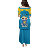 Personalized Saint Pierre and Miquelon Family Matching Puletasi and Hawaiian Shirt A Mare Labor - Wonder Print Shop