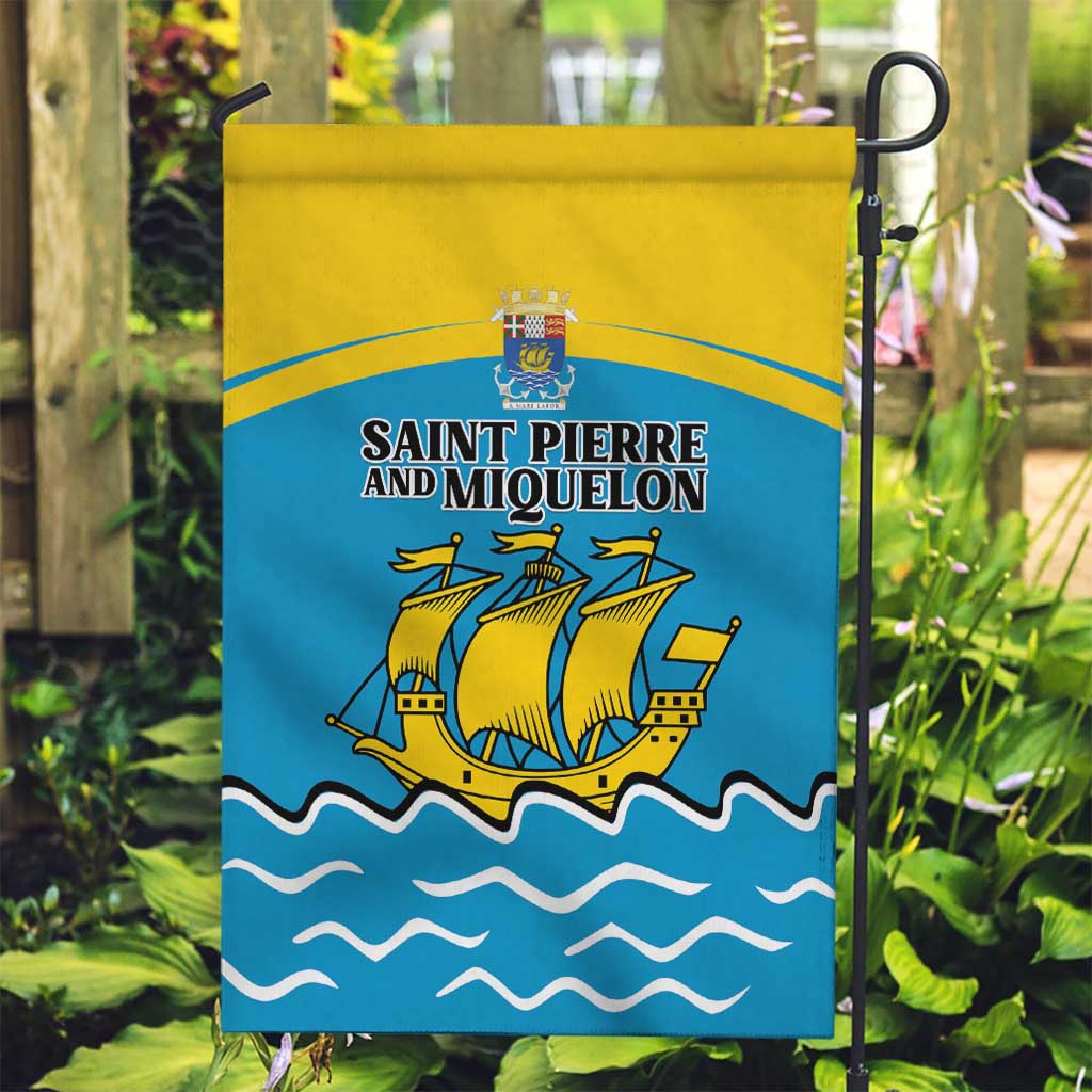 Saint Pierre and Miquelon Garden Flag A Mare Labor - Wonder Print Shop