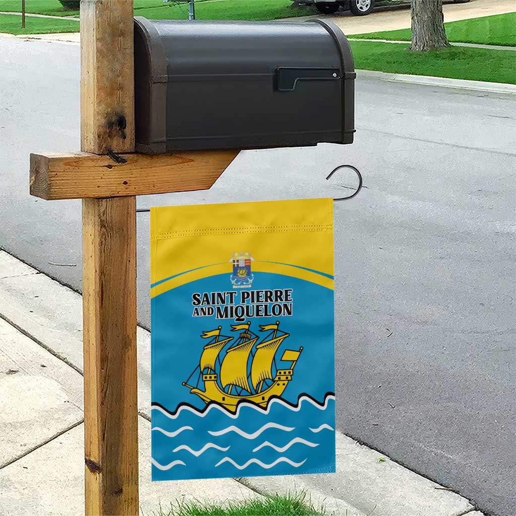 Saint Pierre and Miquelon Garden Flag A Mare Labor - Wonder Print Shop