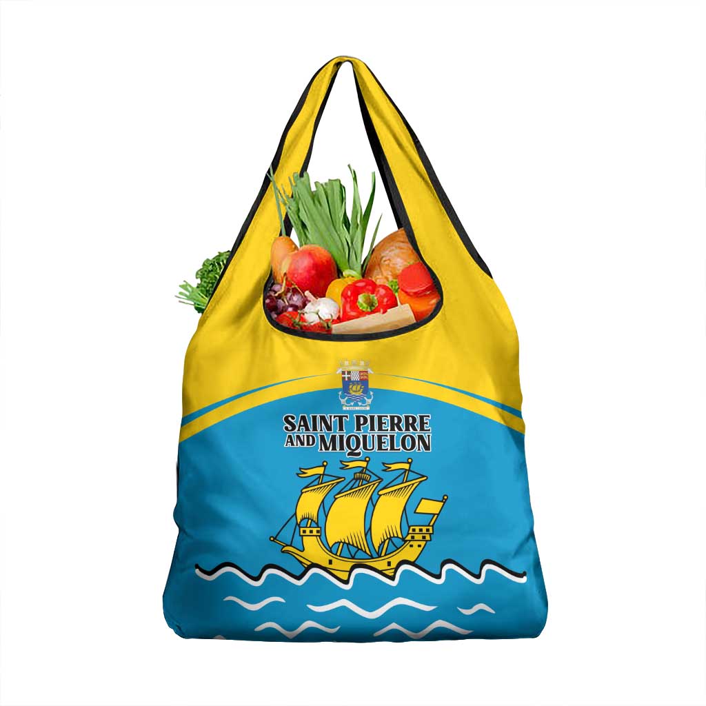 Saint Pierre and Miquelon Grocery Bag A Mare Labor - Wonder Print Shop
