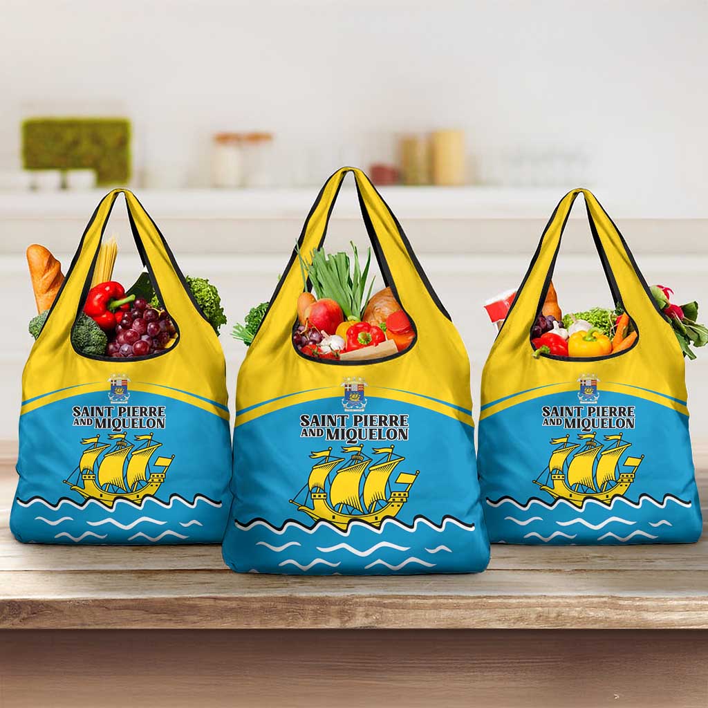 Saint Pierre and Miquelon Grocery Bag A Mare Labor - Wonder Print Shop
