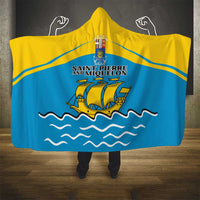 Saint Pierre and Miquelon Hooded Blanket A Mare Labor - Wonder Print Shop