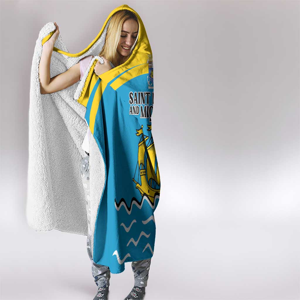 Saint Pierre and Miquelon Hooded Blanket A Mare Labor - Wonder Print Shop