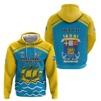 Personalized Saint Pierre and Miquelon Hoodie A Mare Labor - Wonder Print Shop