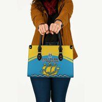 Saint Pierre and Miquelon Leather Bag A Mare Labor - Wonder Print Shop