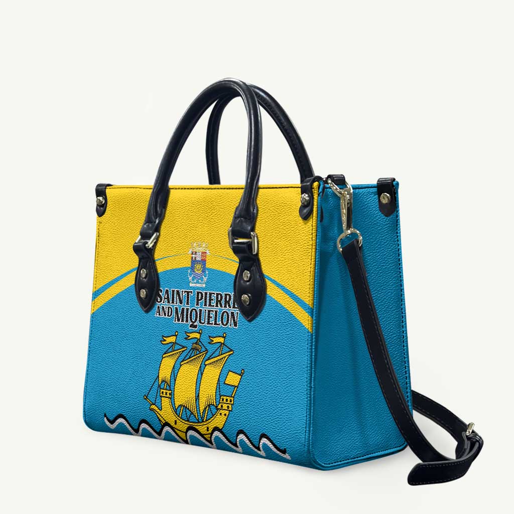 Saint Pierre and Miquelon Leather Bag A Mare Labor - Wonder Print Shop
