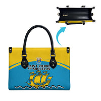 Saint Pierre and Miquelon Leather Bag A Mare Labor - Wonder Print Shop