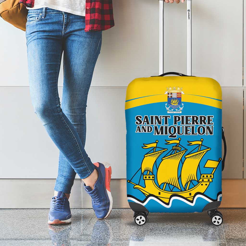 Saint Pierre and Miquelon Luggage Cover A Mare Labor - Wonder Print Shop