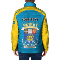 Personalized Saint Pierre and Miquelon Padded Jacket A Mare Labor - Wonder Print Shop