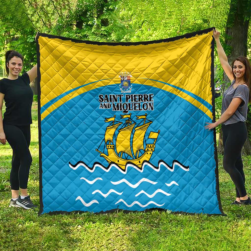 Saint Pierre and Miquelon Quilt A Mare Labor - Wonder Print Shop