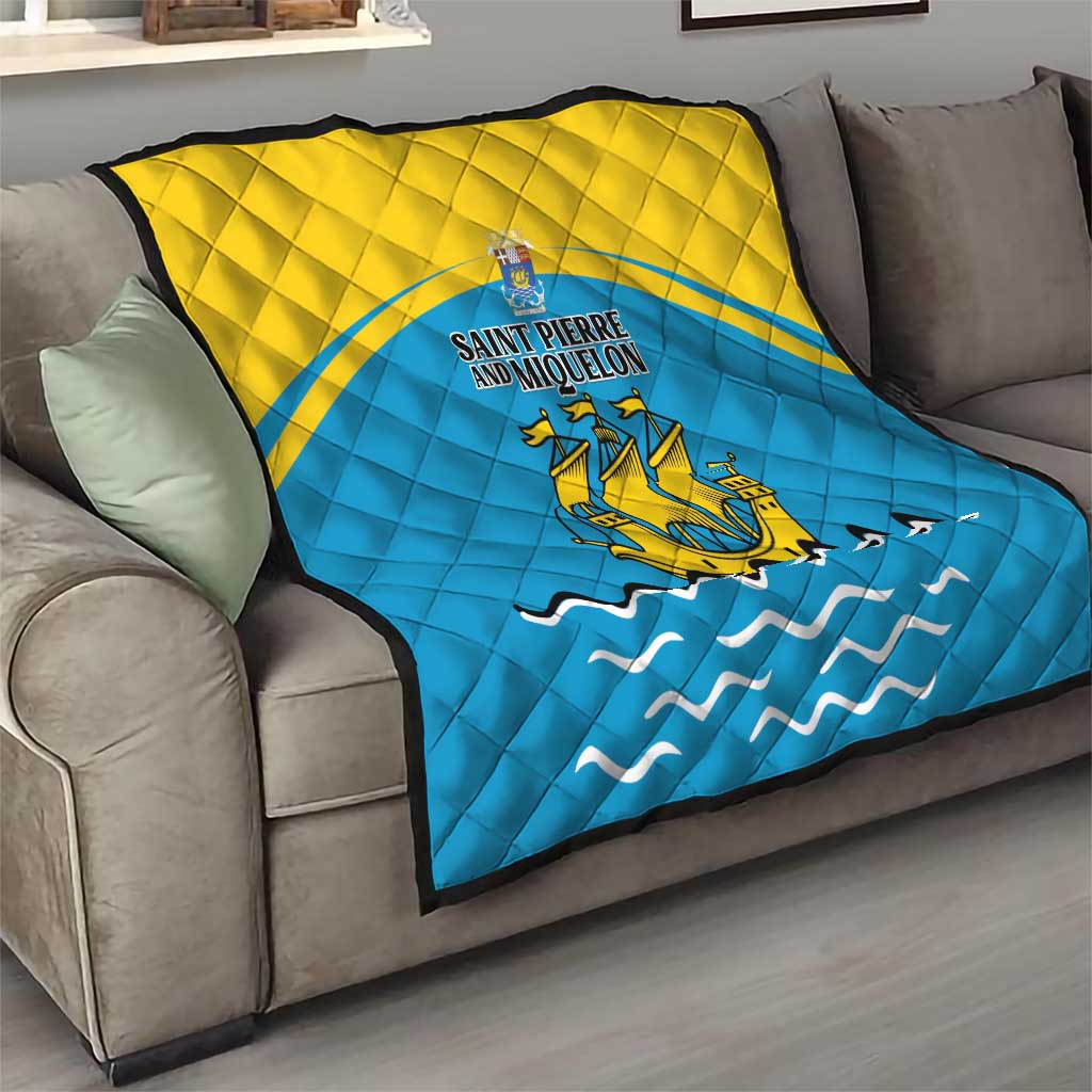 Saint Pierre and Miquelon Quilt A Mare Labor - Wonder Print Shop