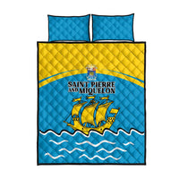 Saint Pierre and Miquelon Quilt Bed Set A Mare Labor - Wonder Print Shop
