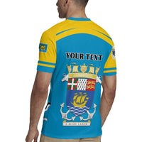 Personalized Saint Pierre and Miquelon Rugby Jersey A Mare Labor - Wonder Print Shop