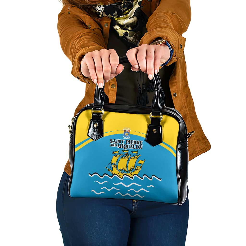 Saint Pierre and Miquelon Shoulder Handbag A Mare Labor - Wonder Print Shop