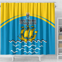 Saint Pierre and Miquelon Shower Curtain A Mare Labor - Wonder Print Shop