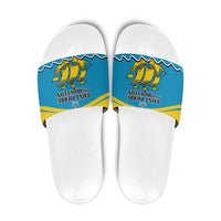 Saint Pierre and Miquelon Slide Sandals A Mare Labor - Wonder Print Shop