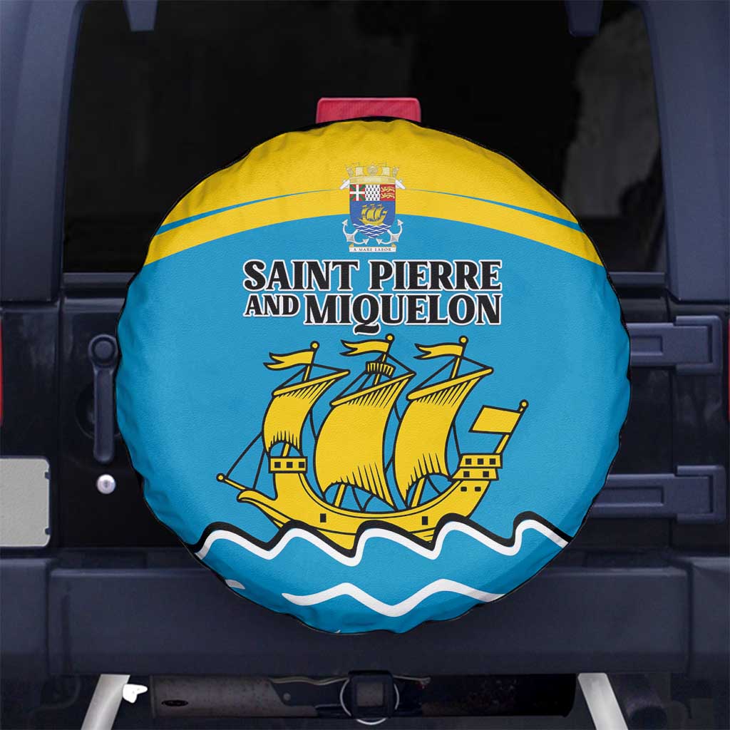 Saint Pierre and Miquelon Spare Tire Cover A Mare Labor - Wonder Print Shop