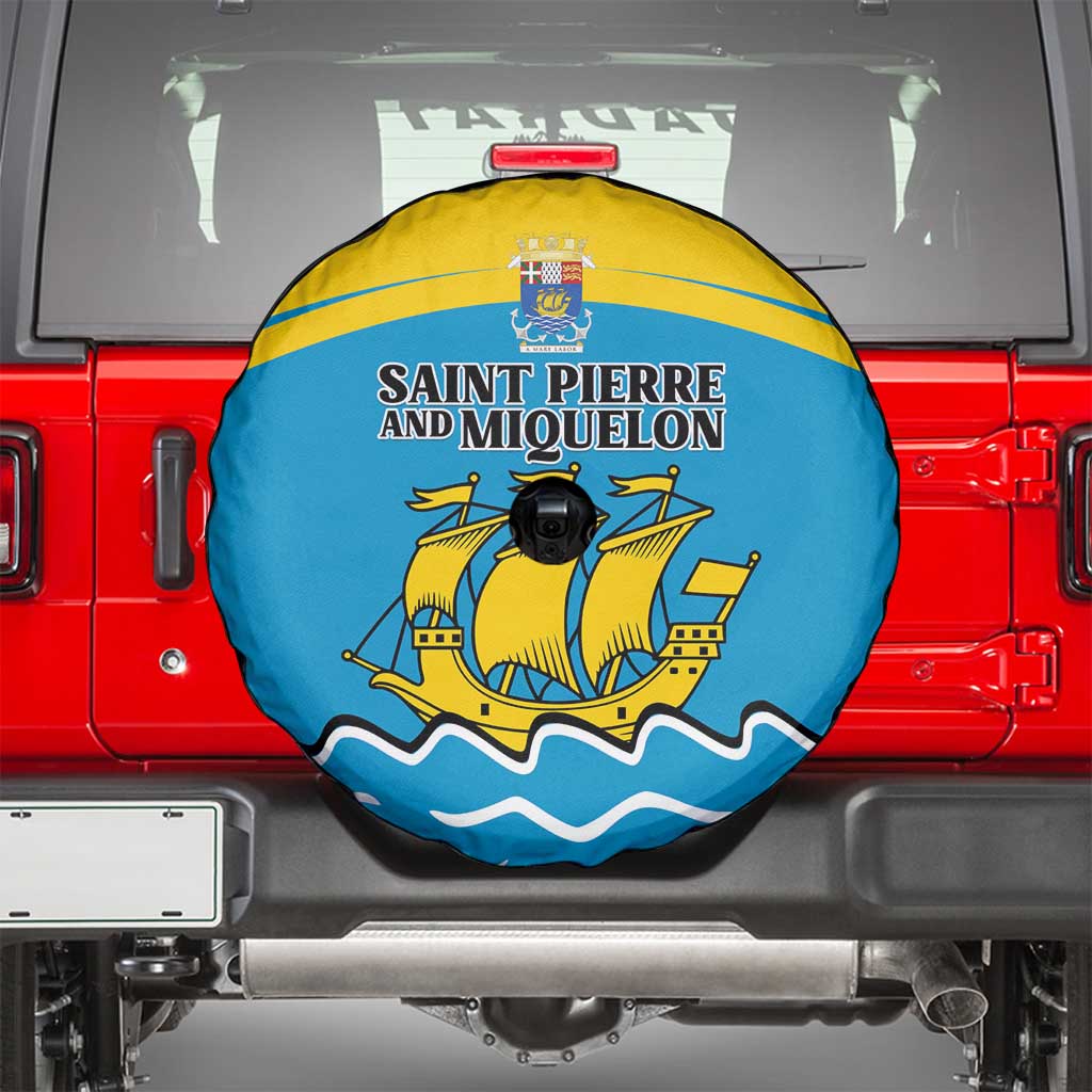 Saint Pierre and Miquelon Spare Tire Cover A Mare Labor - Wonder Print Shop