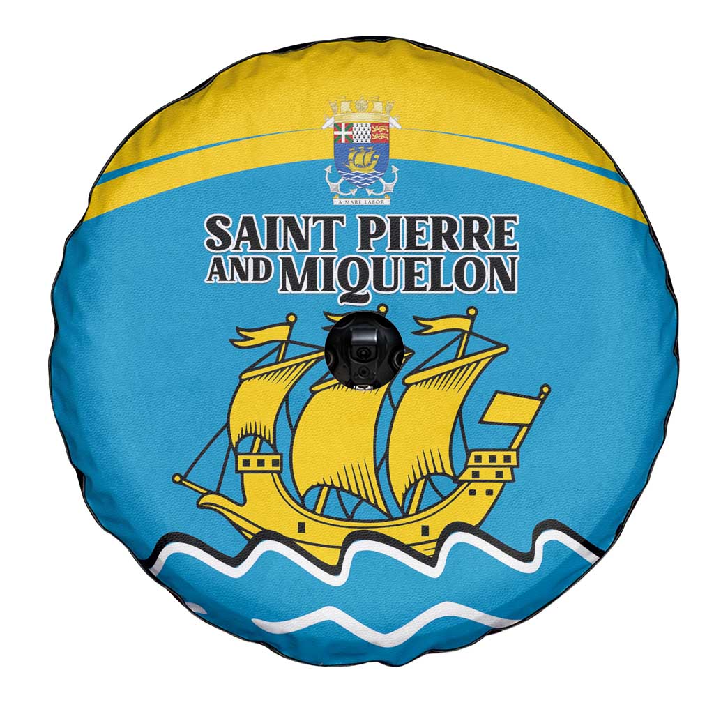 Saint Pierre and Miquelon Spare Tire Cover A Mare Labor - Wonder Print Shop