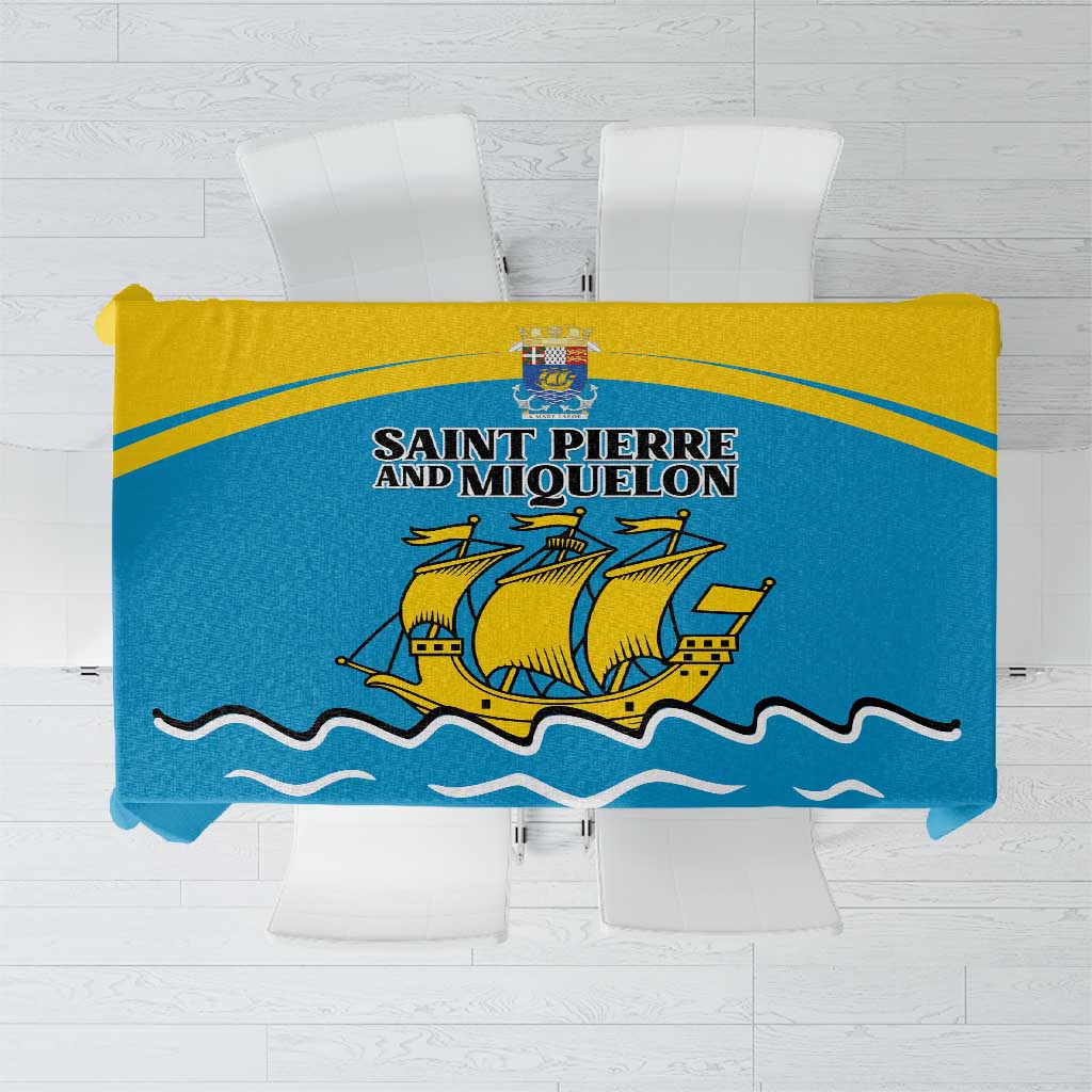 Saint Pierre and Miquelon Tablecloth A Mare Labor - Wonder Print Shop