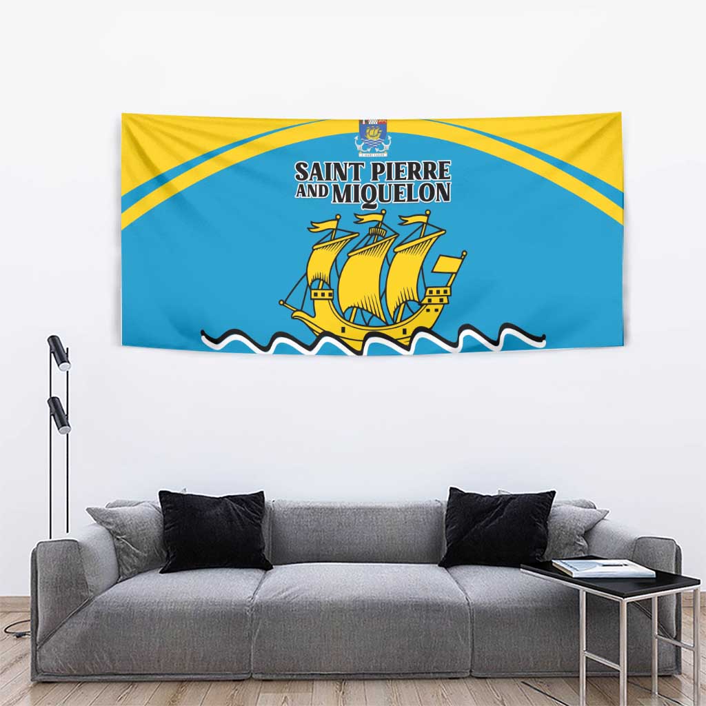 Saint Pierre and Miquelon Tapestry A Mare Labor - Wonder Print Shop