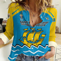 Personalized Saint Pierre and Miquelon Women Casual Shirt A Mare Labor - Wonder Print Shop
