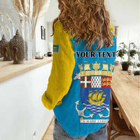 Personalized Saint Pierre and Miquelon Women Casual Shirt A Mare Labor - Wonder Print Shop