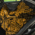 Hawaii Ukulele Back Car Seat Cover Polynesian Pattern Gold Version - Wonder Print Shop