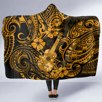 hawaii-ukulele-hooded-blanket-polynesian-pattern-gold-version