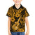 Hawaii Ukulele Kid Hawaiian Shirt Polynesian Pattern Gold Version - Wonder Print Shop