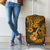Hawaii Ukulele Luggage Cover Polynesian Pattern Gold Version - Wonder Print Shop