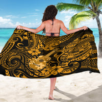 Hawaii Ukulele Sarong Polynesian Pattern Gold Version - Wonder Print Shop