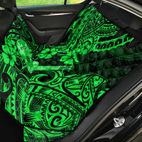 Hawaii Ukulele Back Car Seat Cover Polynesian Pattern Green Version - Wonder Print Shop