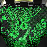Hawaii Ukulele Back Car Seat Cover Polynesian Pattern Green Version - Wonder Print Shop