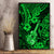 Hawaii Ukulele Canvas Wall Art Polynesian Pattern Green Version - Wonder Print Shop