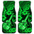 Hawaii Ukulele Car Mats Polynesian Pattern Green Version - Wonder Print Shop
