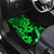 Hawaii Ukulele Car Mats Polynesian Pattern Green Version - Wonder Print Shop