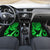 Hawaii Ukulele Car Mats Polynesian Pattern Green Version - Wonder Print Shop