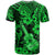 Hawaii Ukulele T Shirt Polynesian Pattern Green Version - Wonder Print Shop