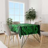 Hawaii Ukulele Tablecloth Polynesian Pattern Green Version - Wonder Print Shop