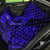 Hawaii Ukulele Back Car Seat Cover Polynesian Pattern Navy Blue Version - Wonder Print Shop