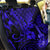 Hawaii Ukulele Back Car Seat Cover Polynesian Pattern Navy Blue Version - Wonder Print Shop